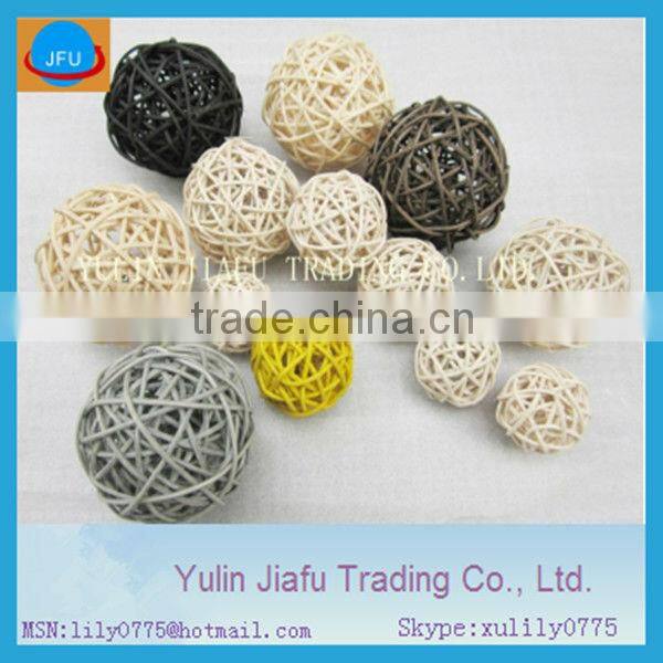 2013 handmade weaving chrismas colourful rattan ball
