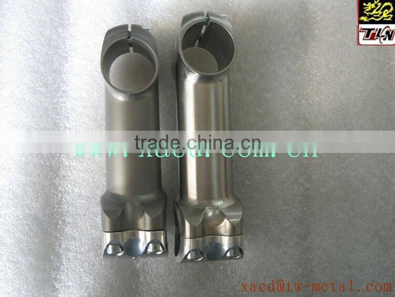 OEM bike parts custom titanium bike stem 700c road bike 31.8mm stem made titanium bicycle stem