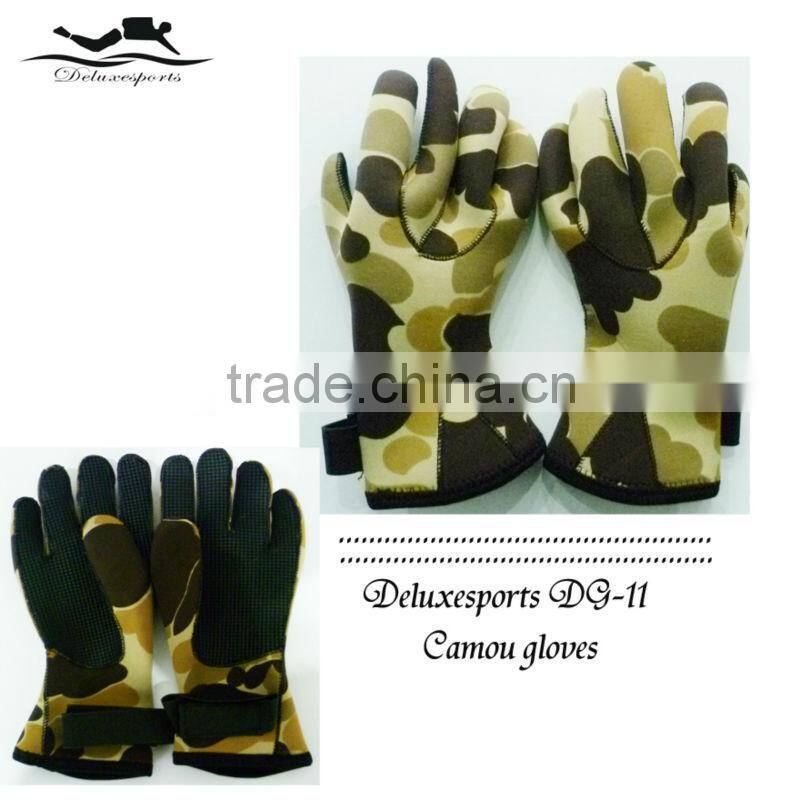 Double-lined camouflage NeoprenePalm grip Velcro band for water sport