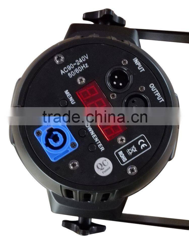 CE ROHS FCC 200 Watt Professional Disco DJ Wedding Studio DMX Wash Par 200Watt RGBWA+UV 6IN1 COB Par64 LED Stage Light