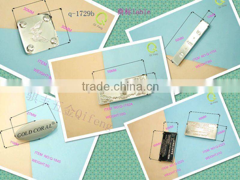 Long-term wholesale fashionable metal trademark logo q-2577