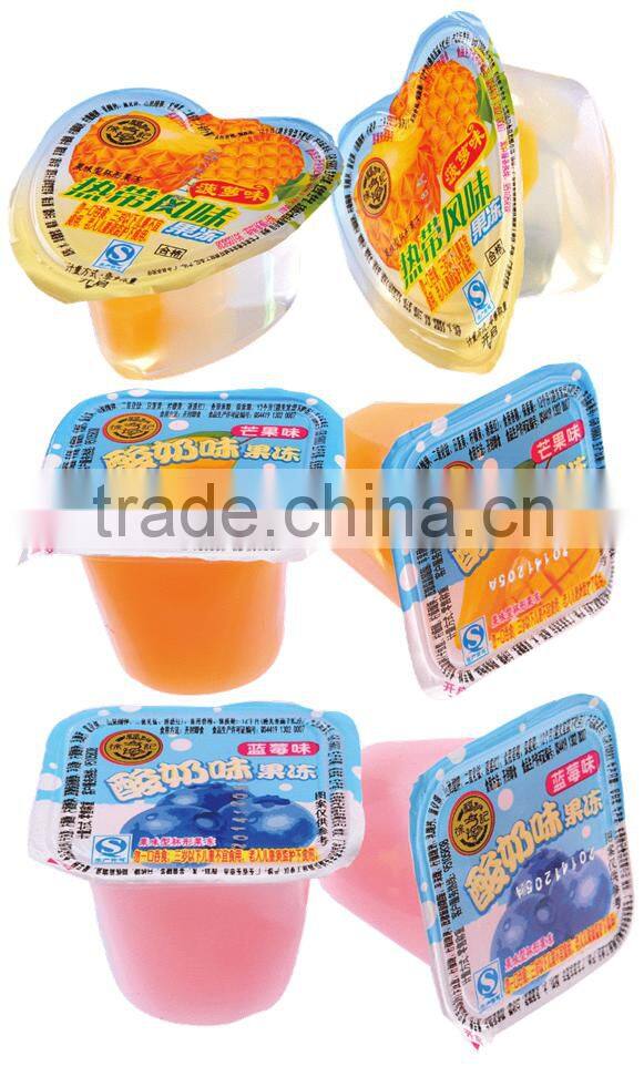 HFC bulk fruit jelly cup, pudding with fruit flavour