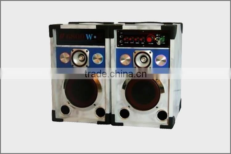 Clear Sound Quality 8inch Mono Lighted Speaker With Disco Lamp