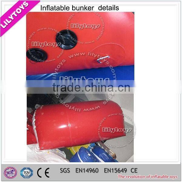 Iilytoys outdoor inflatable bunker, inflatable speedball bunker games