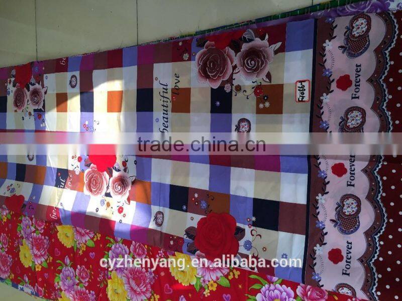 100% brushed polyester printed fabric for making bed sheets