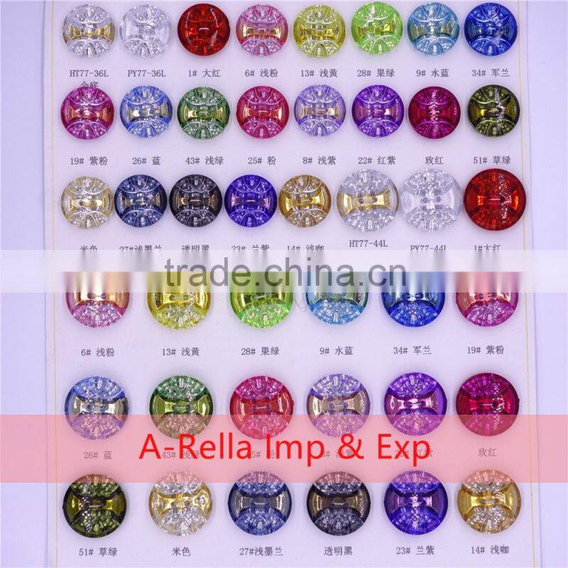 acrylic buttons in different shapes