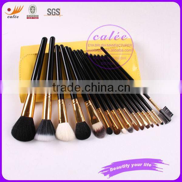 High Quality animal hair makeup brush with PU bag