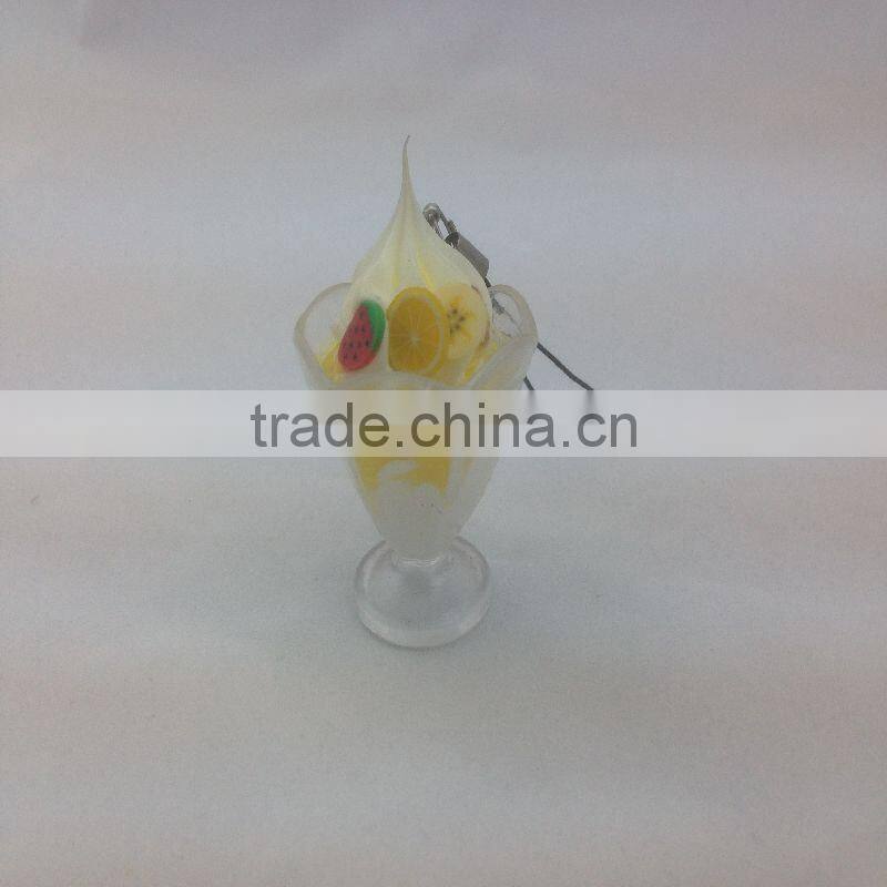 Fake ice cream with fake fruit for display / MADE IN CHINA