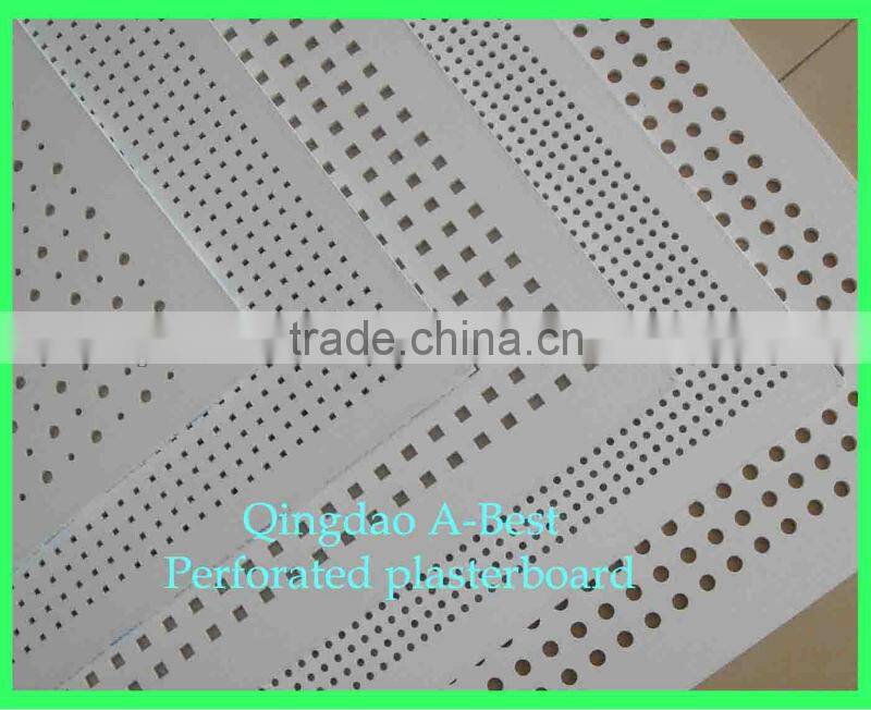 Perforation acoustic plasterboard ceiling tiles