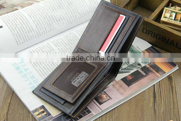 As Picture Design New Mens Crocodile Wallet Cheap Genuine Leather Short Mens Wallet Purse China