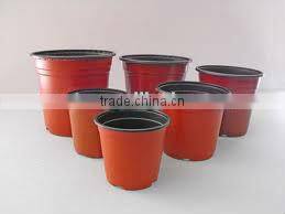 Light weight plastic flower pots