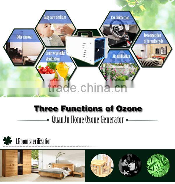 home use ozone water purifier,ozone generator 2g,adjustable ozonator