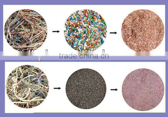 Low price best seller good quality copper wire granulator and seperator
