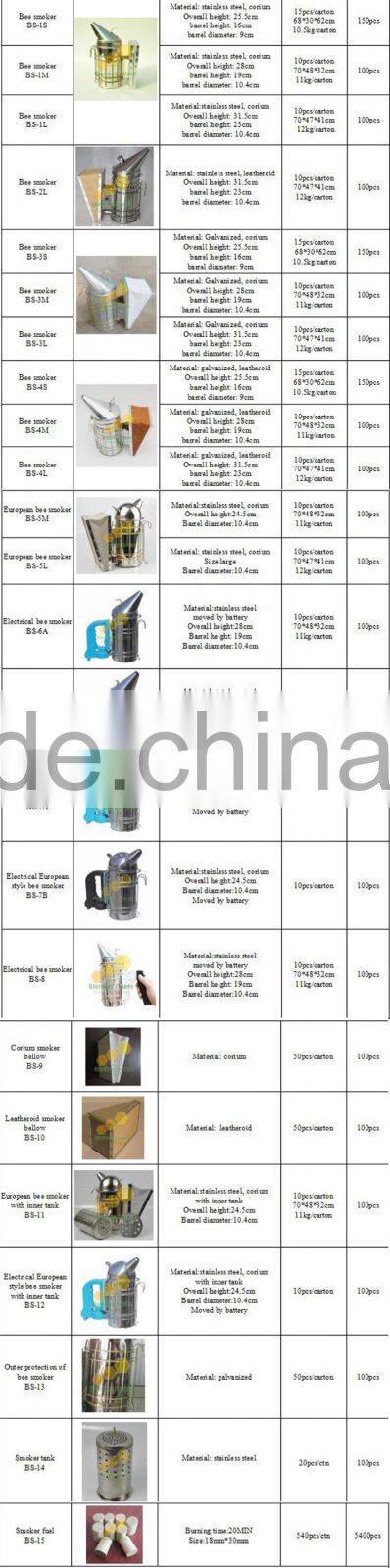 Beekeeping Stainless Steel Bee Hive Smoker Driving Mini Bees Smoker With Round Lid