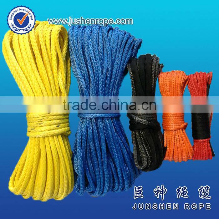 Top quality creative 14mm*15m dyn uhmwpe winch rope