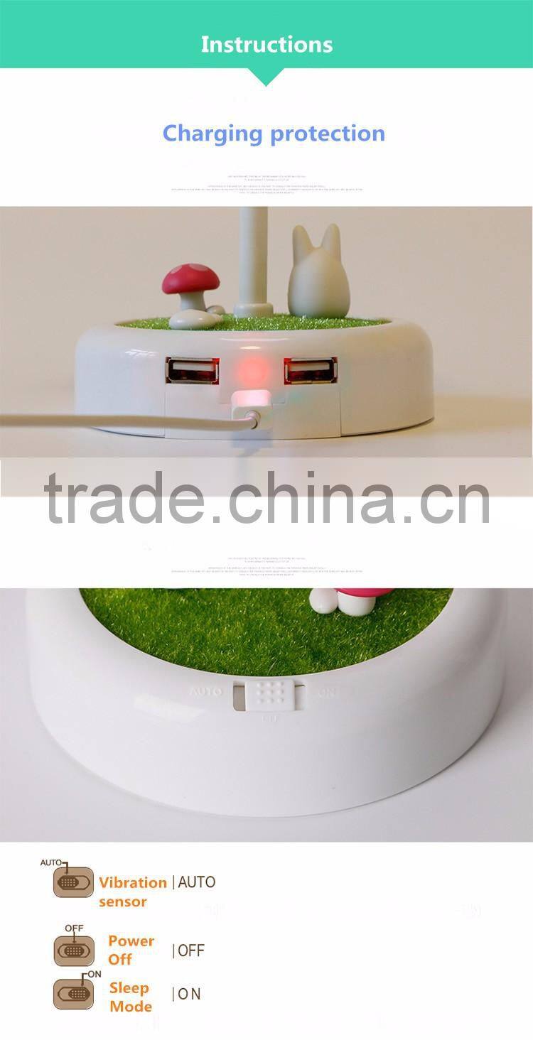 3D Scarecrow Kid's Night Light with Power Bank USB Rechargeable LED Table Lamp