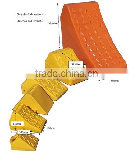 Large mining pu wheel chock GT37