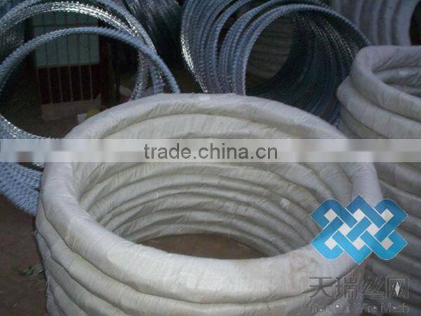 BTO-22 galvanized concertina razor wire for sucurity fence