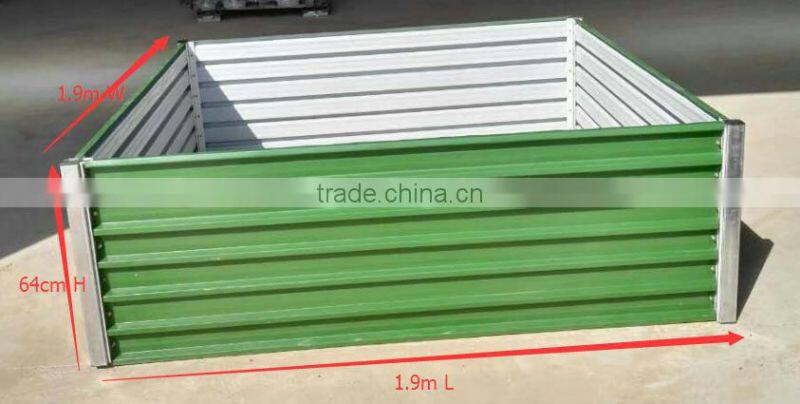 Fast Assembly Galvanised Steel Vegetables Garden Raised Bed