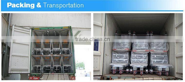 149 standarde wheeled shopping carts Chromed hand trolley