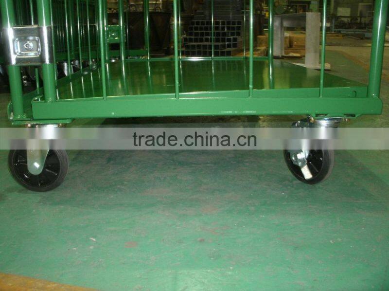 nesting folding mesh roll container