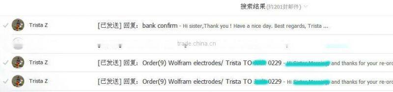 hot-selling WL20 blue sky Lanthanated Tungsten Electrode