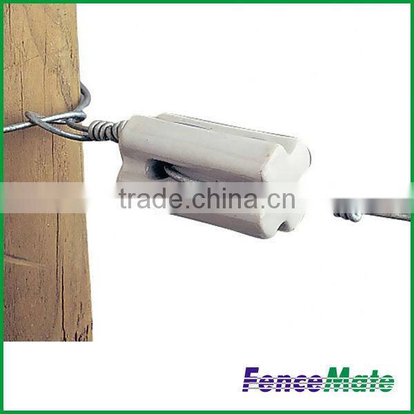 Electric Fence End Strain Porcelain Insulator