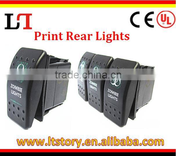 marine waterproof led DPDT/SPST/ DPST/ STDP ROCKER SWITCH