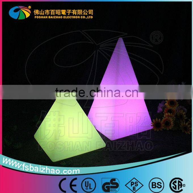 Color changing remote LED pyramid light led table light/table lamp mood light