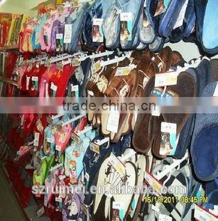 metal mobile 4 sides demountable shoes display rack