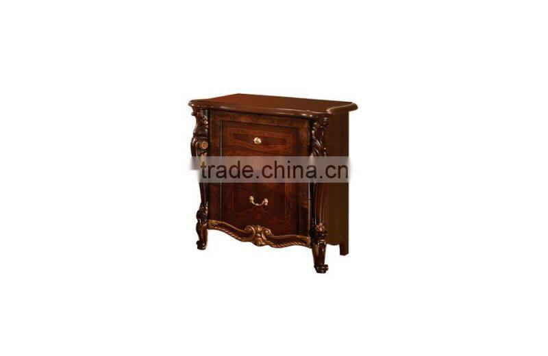 Traditional Italian Wooden Hand Made Five Drawer Chest With Matching Mirror (MOQ=1 SET)