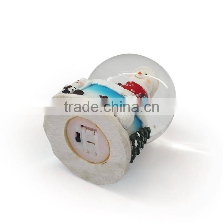 2016 resin musical christmas water snow globes