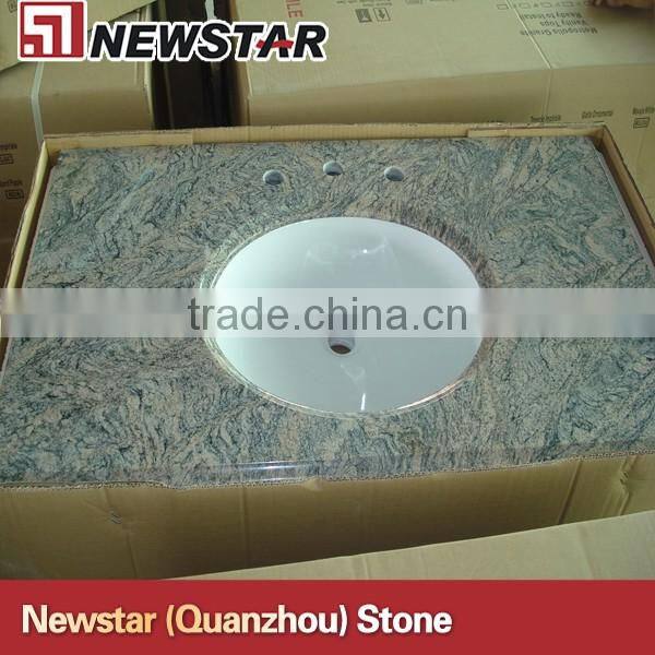 Surface granite vanity tops with single sink