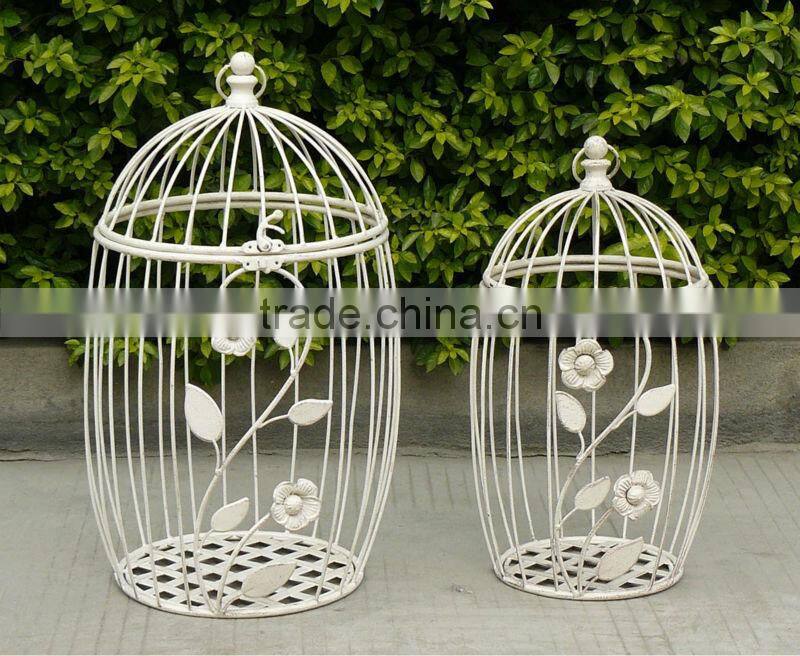 Light Weight Antirust Vintage Handing Decorative Metal Birdcages