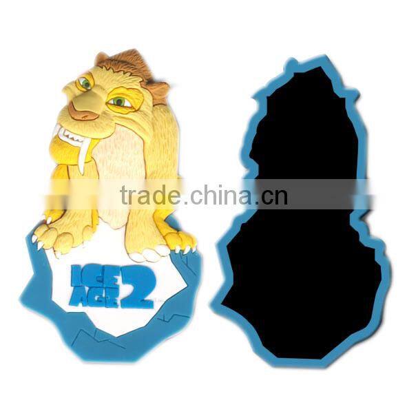 Eco friendly cartoon animal pvc fridge magnet