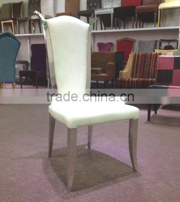 Chinese supplier brushed stainless steel chair furniture dining chair