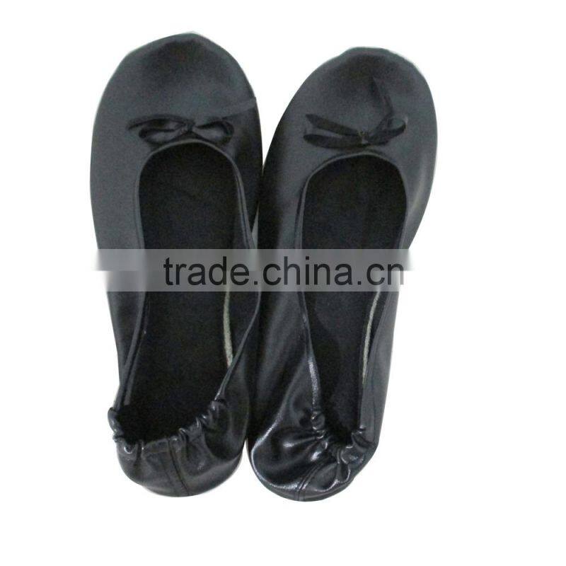 Sping Indoor comfortable fold up shoes roll up ballerina ballet