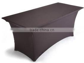 hotsale spandex plain rectangular table cover for hotel restaurant weddings