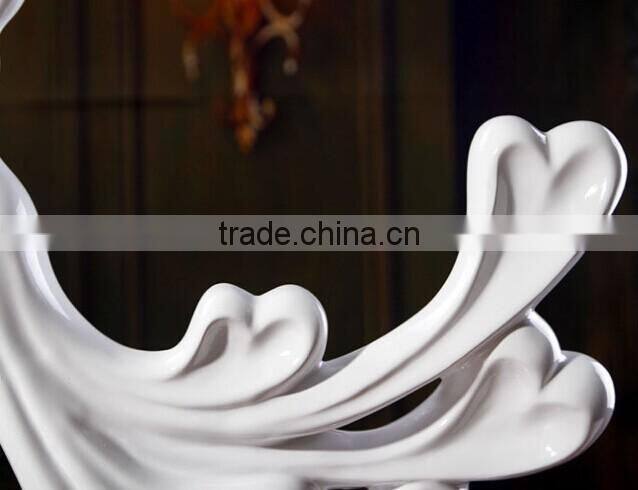 Wedding gift imitation ceramic unpainted resin figurines