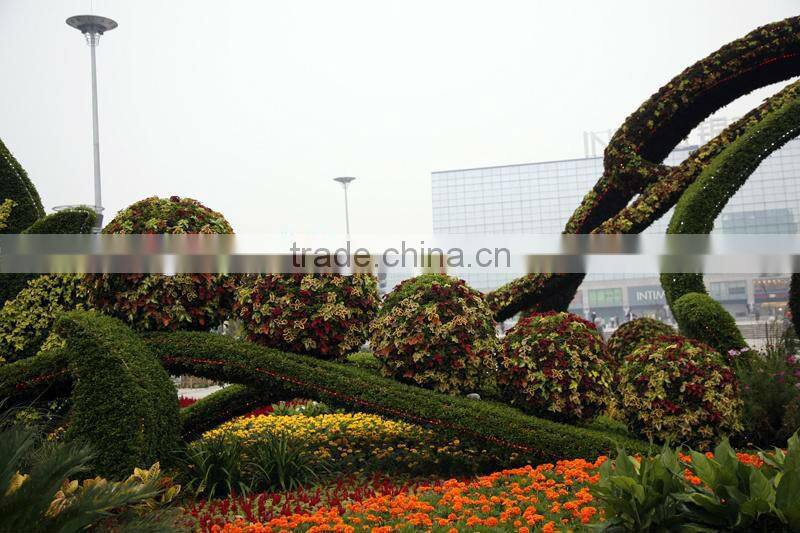 Plastic ball flower pot / big plastic christmas ball