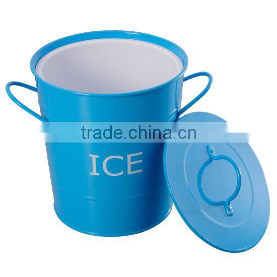 Ice bucket with inner plastic bucket