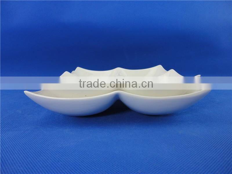 ceramic four compartment dinner plates