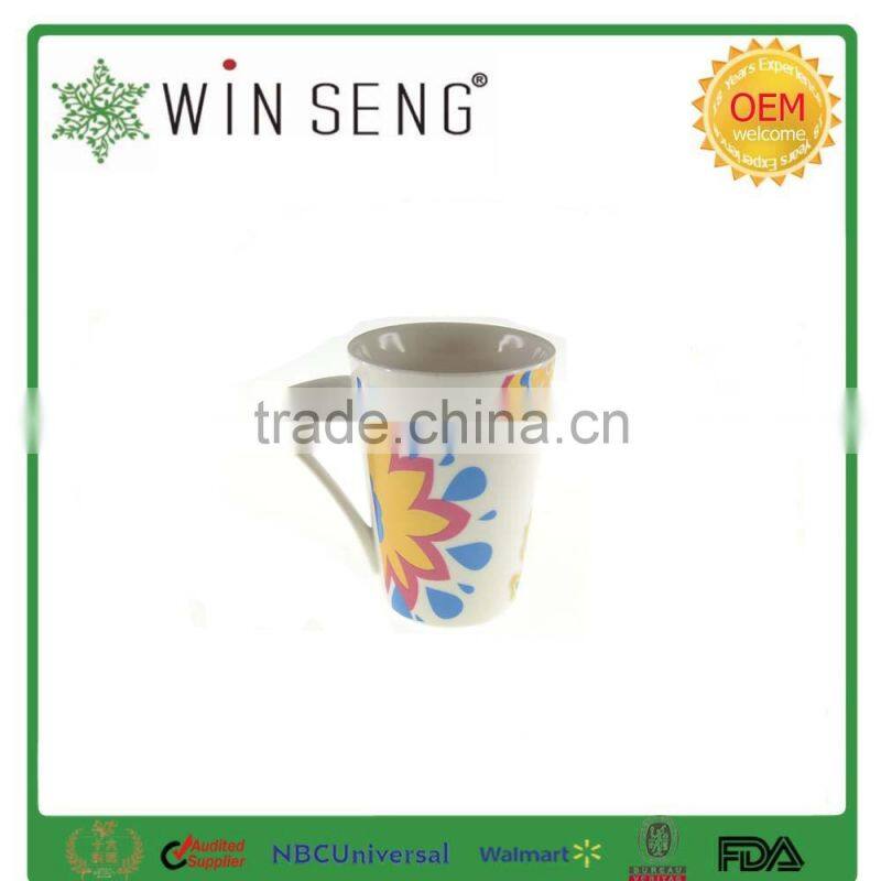 Porcelain tall mug cup with ring tableware