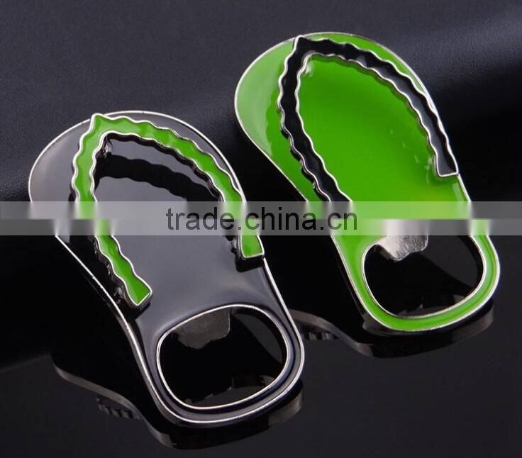 slipper shape logo print bottle opener wine opener