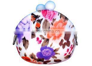 customized full color prining silicone pocket pouch