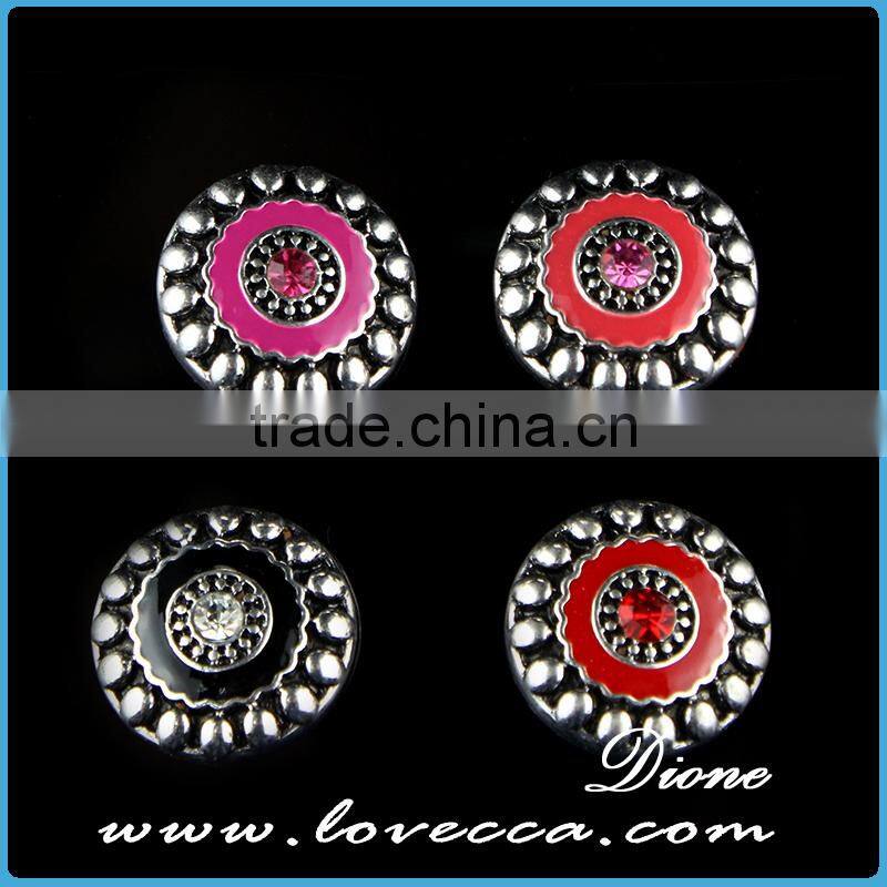 Hot Sale Crystal Beaded Jewelry button interchangeable jewelry