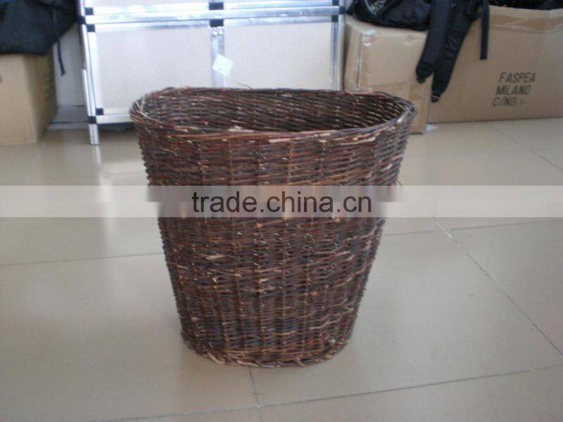 Hand-Woven wicker willow animal laundry basket