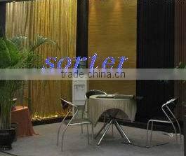 chic metallic cloth as dividers, screens, curtains