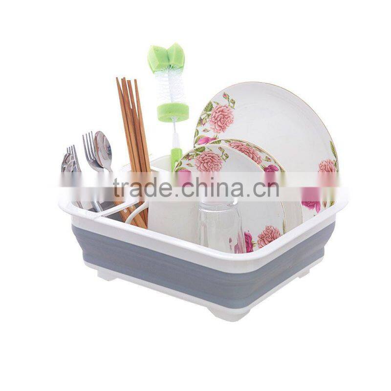 Collapsible dish rack