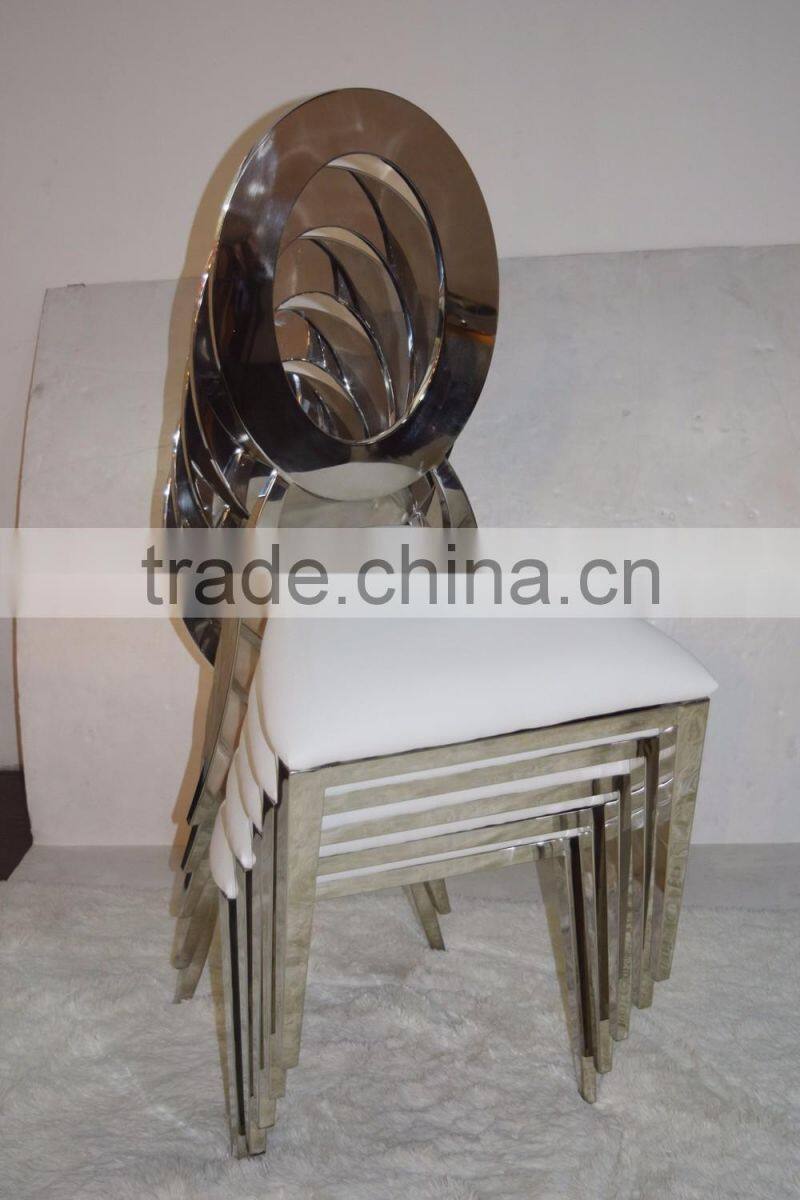 B8030 Wholesale louis ghost round back dining chair